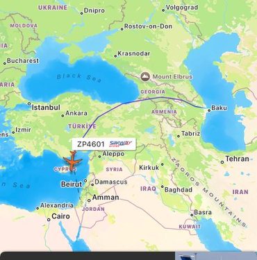 رحلة جوية من أذربيجان إلى تل أبيب عبر تركيا!