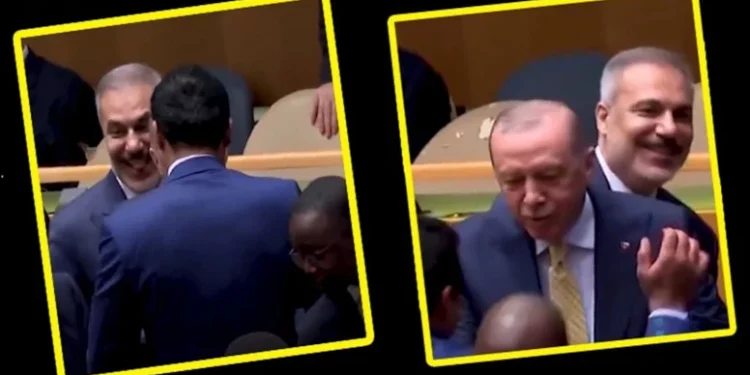 لحظات ودية لهاكان فيدان في قمة الأمم المتحدة تتصدر وسائل التواصل