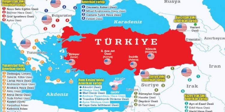 تركيا محاطة بالقواعد العسكرية الأمريكية!