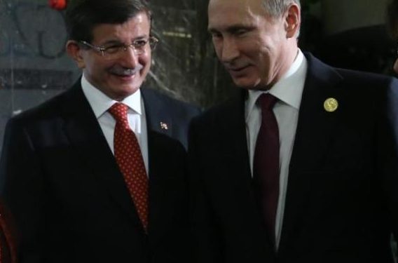 داود أوغلو يطلب من بوتين دعم فلسطين