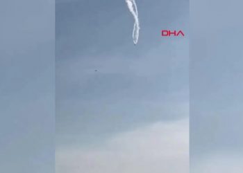 سقوط طائرة شحن عسكرية تركية في جورجيا