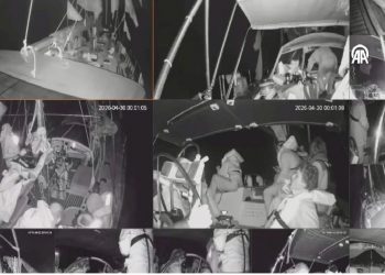 إسرائيل تعتقل 20 ناشطا تركيا ضمن اسطول الصمود العالمي