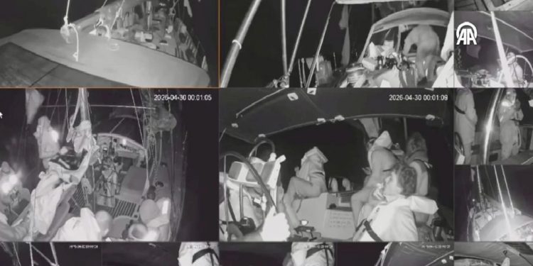 إسرائيل تعتقل 20 ناشطا تركيا ضمن اسطول الصمود العالمي